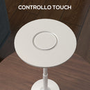 Lampada da Tavolo a LED Senza Filo Touch Ø13x28,5 cm Batteria Ricaricabile Argento-7