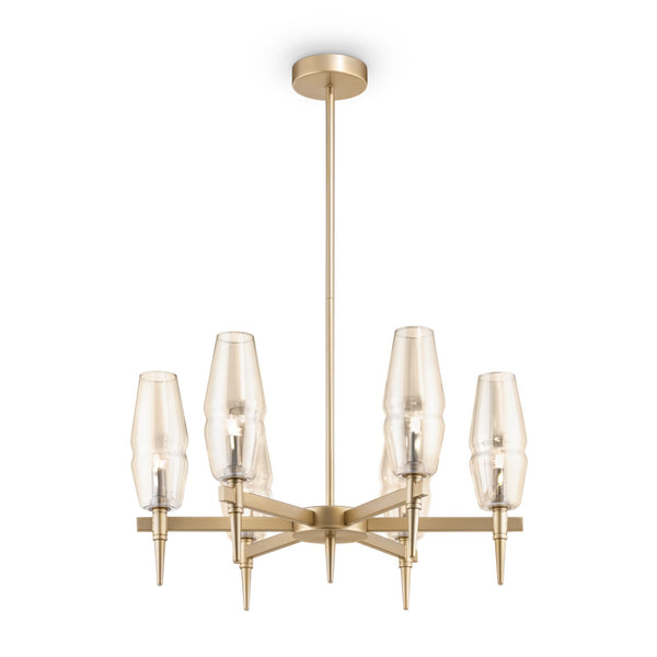 acquista House Kronleuchter aus mattgoldenem Lita-Metall