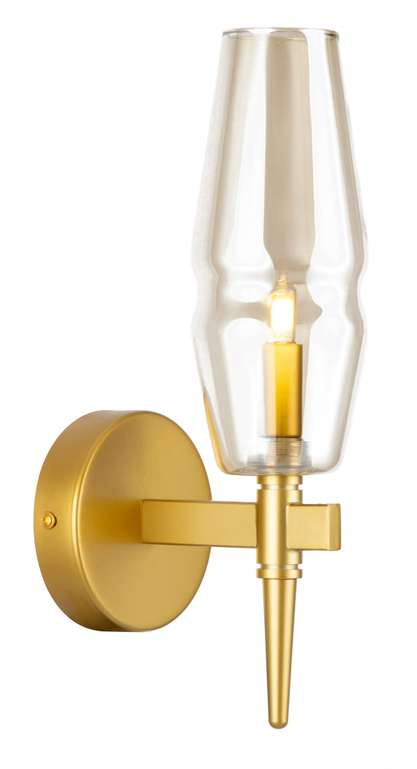 acquista House Wandleuchte aus mattgoldenem Lita-Metall