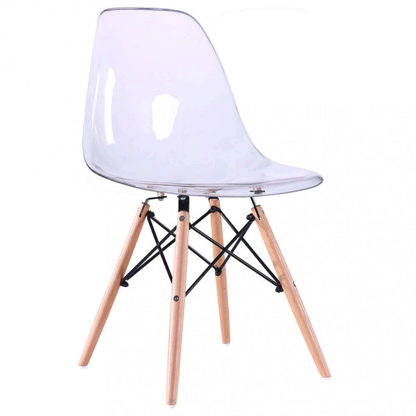 sconto Mali Stuhl 53x47x82 h cm aus transparentem Polycarbonat