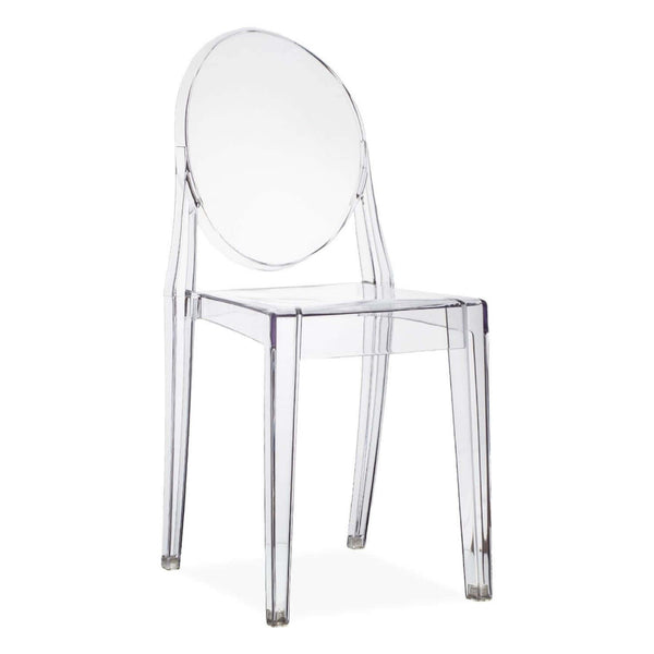 Louvre-Stuhl 49x36x90 h cm aus transparentem Polycarbonat prezzo
