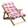 Honey Relax Sessel 3 Positionen mit Kissen 84x60x100 h cm in roter Baumwolle