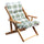 Honey 3-Positionen-Relax-Sessel mit Kissen 84x60x100 h cm in grüner Baumwolle