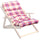 Relax Sesselkissen 56x16x110 h cm aus roter Baumwolle