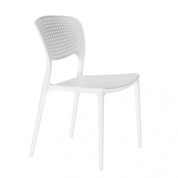 Mets Stuhl 56x46x80 h cm aus weißem Kunststoff sconto