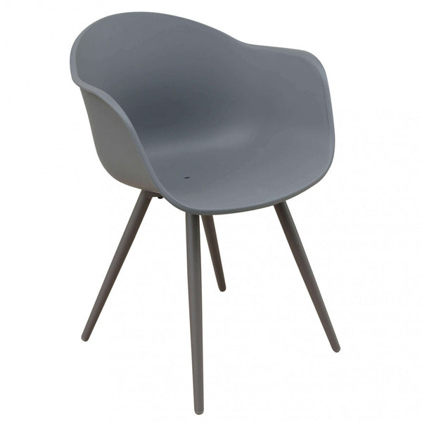 prezzo Sestriere Stuhl 61x61x80 h cm aus taubengrauem Kunststoff