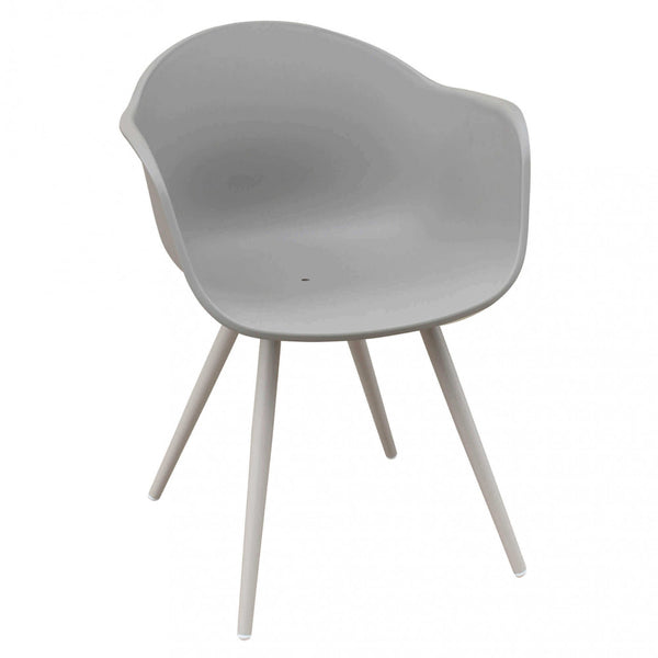 Sestriere Stuhl 61x61x80 h cm aus taubengrauem Kunststoff online