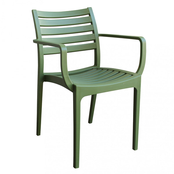 prezzo Eveline Sessel 58,5x55,2x84 cm aus grünem Polypropylen