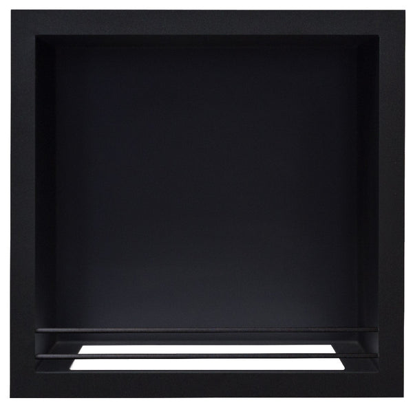 sconto Dalya Bioethanol-Kamineinsatz aus schwarzem Metall 58 x 52 x 28 cm