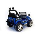 Macchina Elettrica per Bambini 12V 2 Posti Happy Kids Fuoristrada Blu-3