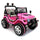 Elektroauto für Kinder 12V 2 Sitze Happy Kids Offroad Pink Pink