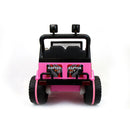 Macchina Elettrica per Bambini 12V 2 Posti Happy Kids Fuoristrada Pink Rosa-4