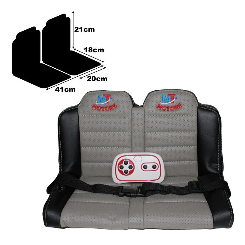 Macchina Elettrica per Bambini 12V 2 Posti Fuoristrada Verde-5