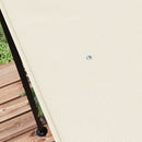 Telo di Ricambio per Pergola da Giardino 2.5x3 m con 8 Fori di Drenaggio 297x243 cm in Poliestere Beige-7