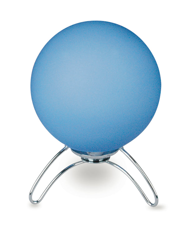 Kugelförmige blaue Tripod-Tischlampe Metall Glas Abat jour Interior Modern E14 Ambiente I-192/00600 prezzo