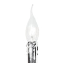 Lume Vetro Pendagli Cristalli K9 Finitura Cromata Lampada da Tavolo E14 Ambiente I-246/00300-2