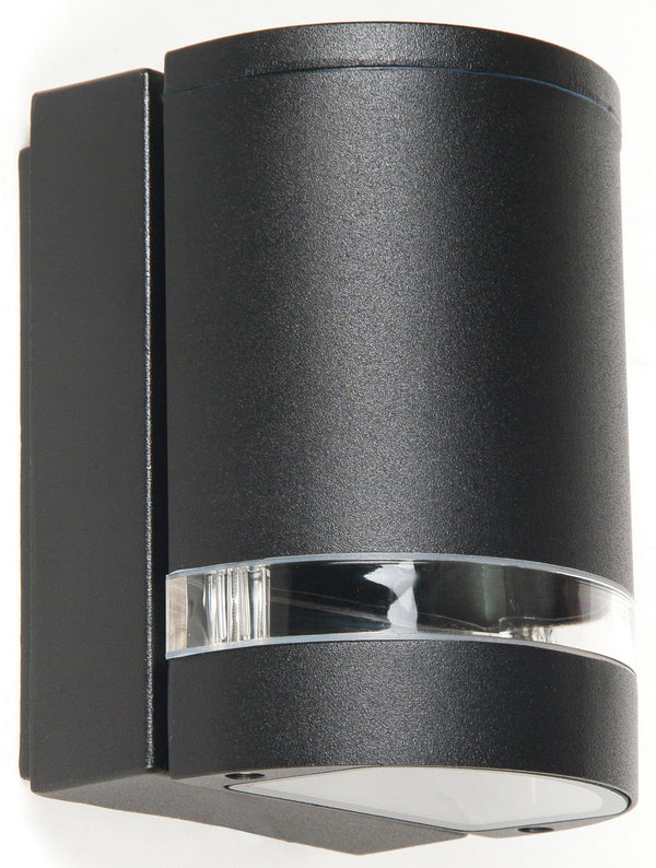 prezzo Wandleuchte Outdoor Aluminium Schwarz Wasserdicht Transparent Band 35 Watt GU10 Warm Light Intec I-6041