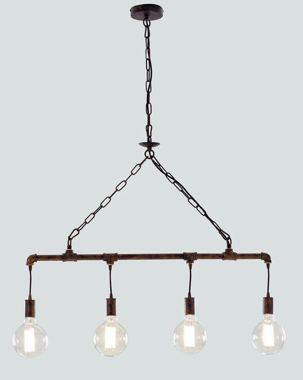 sconto Kronleuchter Suspended Rustikales Metall Rust Vintage E27 Environment I-AMARCORD-S4