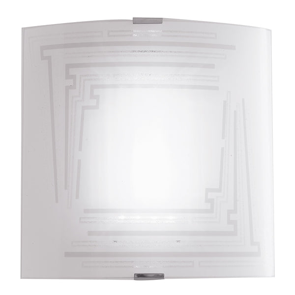 Applique Decor Glitzernde quadratische Glaswandlampe Modern E27 Environment I-CONCEPT/AP26 prezzo
