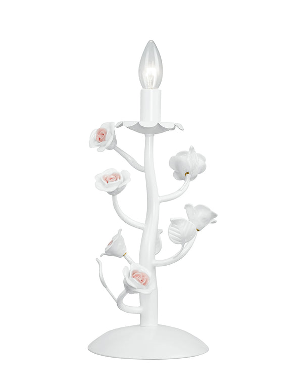 Tischlampe Weiß Metall Rose Keramik Klassische Tischlampe E14 Umwelt I-CUPIDO/L1 online
