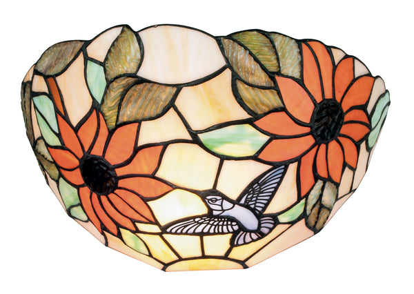 Floral Wandleuchte Farbglas Classic Lunette Lampe E27 Umwelt I-DAFNE-AP online