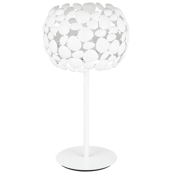 acquista Lumen mit steinähnlicher Dekoration Metall Weiße Lampe Modernes Interieur E27 Umgebung I-DIONISO-LG