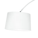 Lampada Arco Metallo Bianco Paralume Tessuto Bianco Piantana Moderna E27 Ambiente I-DREAM/PT-2