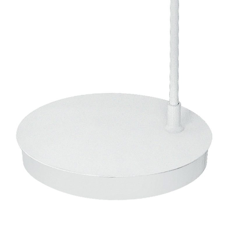 Lampada Arco Metallo Bianco Paralume Tessuto Bianco Piantana Moderna E27 Ambiente I-DREAM/PT-3