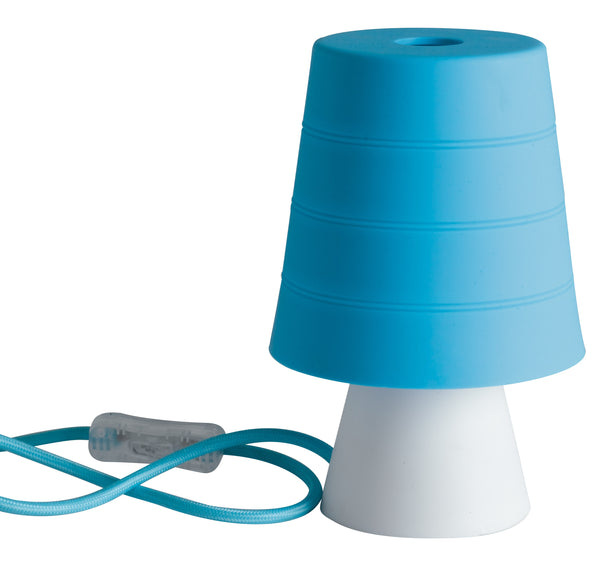 online Tischlampe Moderner Lampenschirm Soft Blue Rubber Interior E14 Environment I-DRUM / L