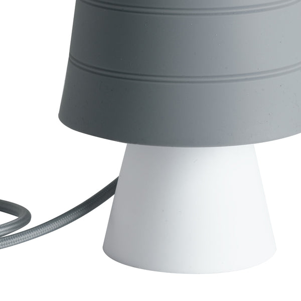 Tischlampe Silikon Grauer Lampenschirm Soft Modern E14 Environment I-DRUM/L GRI acquista