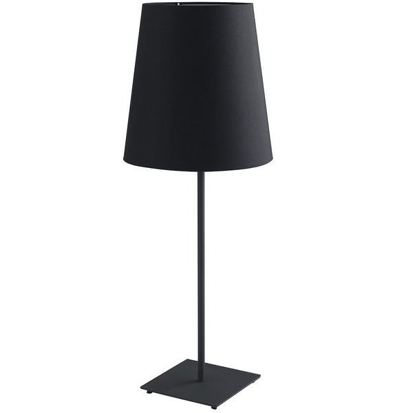 Schreibtisch Tischlampe Schwarz Metall Lampenschirm Stoff Modern E27 Umwelt I-ELVIS-L online