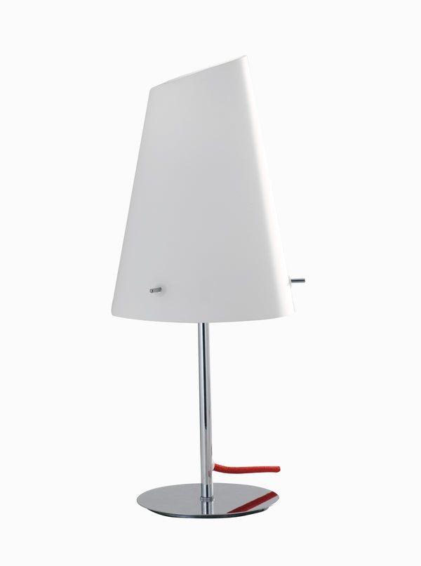 acquista Lampe verchromtes Metall Opalglas Rot Kabellampe Modern E27 Environment I-ERMES-L1