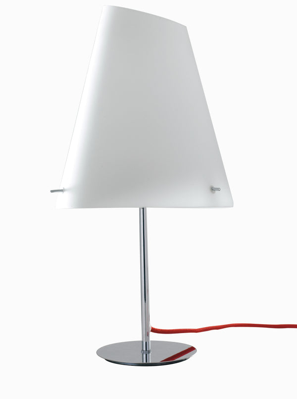 prezzo Tischlampe Opalglas Metall Chrom Rot Kabel Modernes Interieur E27 Umwelt I-ERMES-LG1