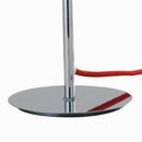 Lampada da Tavolo Vetro Opale Metallo Cromo Cavo Rosso Moderna Interni E27 Ambiente I-ERMES-LG1-2