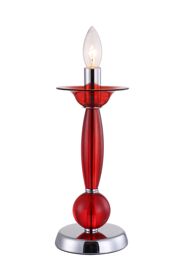 Tischlampe Acryl Transparent Rot Tischlampe Modern E14 Umwelt I-ESTEFAN-L1 RSO online