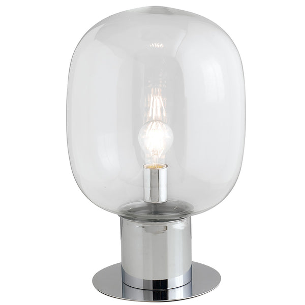 online Lumen Transparente Tischlampe aus mundgeblasenem Glas und verchromtem Metall Modern E27 Environment I-FELLINI-L30