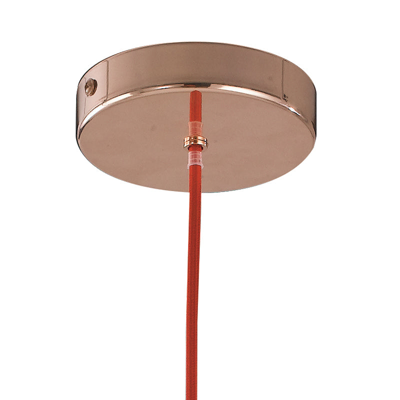 Sospensione Minimal Metallo Oro Rosa Cavo Rosso Lampadario Moderno E27 Ambiente I-FRIDA/S25-2