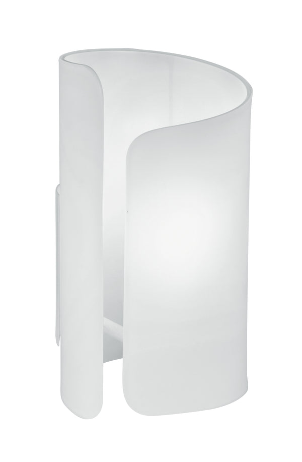 sconto Lume Aluminium Weiß Glas Tischlampe Modern E27 Environment I-IMAGINE-L