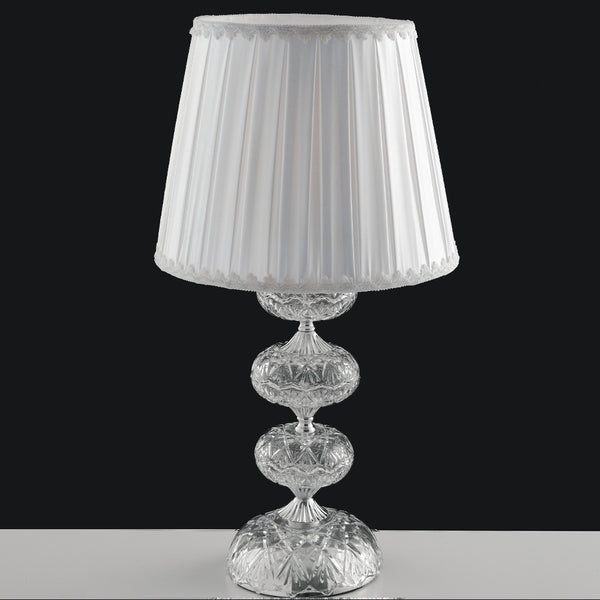 Tischlampe Chromglas Kristall Lampenschirm Classic Stoff E27 Umwelt I-INCANTO/LG1 online