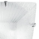 Plafoniera Vetro Diamantato Quadrata decoro Raggi Moderna E27 Ambiente I-ISIDE/PL40-2