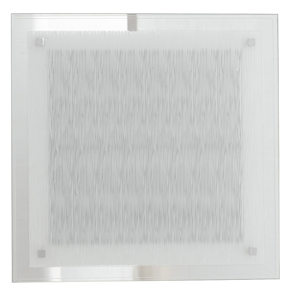 sconto Quadratische Deckenleuchte Glasdekor Linien Moderne Decke Wand Led 18 Watt Natürliches Umgebungslicht I-JOYCE/PL35