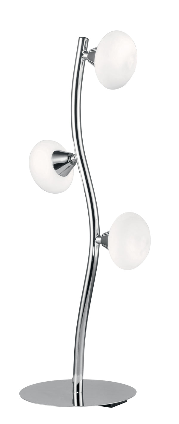 online Tischlampe Modern verchromtes Metall Kugelförmige Lampenschirme Opalglas Led 2,5 Watt Warmes Umgebungslicht I-JUPITER/L3