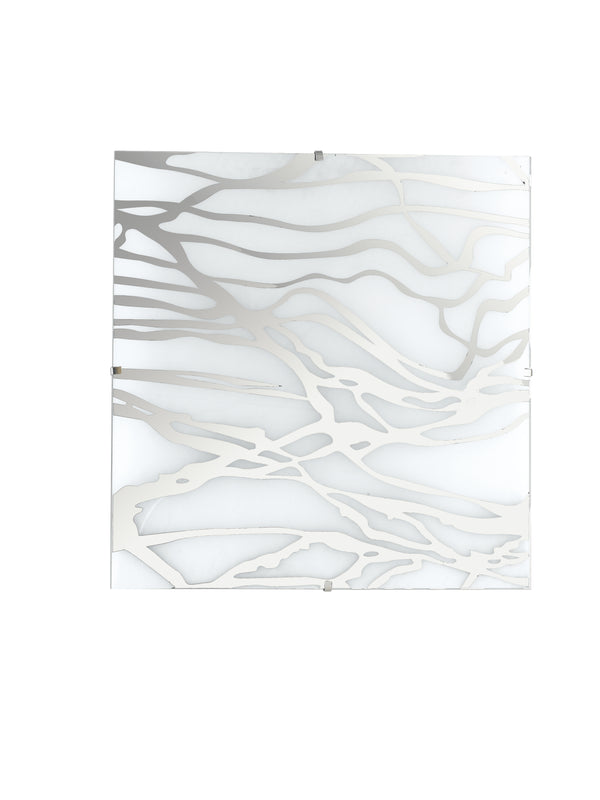 Deckenleuchte Quadratisch Modern Glas Chrom Dekoration Decke Wand E27 Umgebung I-KAPPA/Q HYPNOSE acquista