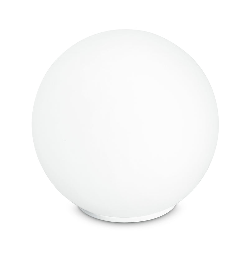 Lampada da Tavolo Moderna Sferica Vetro Bianco Interni E27 Ambiente I-LAMPD/L35-1