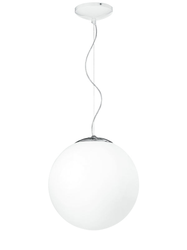 Kugelförmiger Hängeleuchter Modernes weißes Glas E27 Umgebung I-LAMPD/S45 sconto