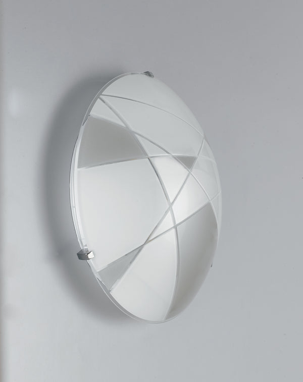 Runde Deckenleuchte Weißes Taubenglas Graviertes Glas Moderne LED-Lampe 18 Watt Natürliches Umgebungslicht I-MAXIMA / PL30 online