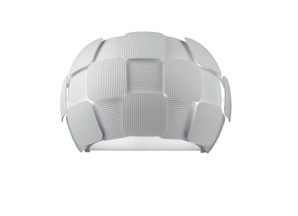 prezzo Runde Deckenleuchte mit Dekoration aus weißem Polycarbonat Moderne Lampe E27 Environment I-NECTAR-PL4