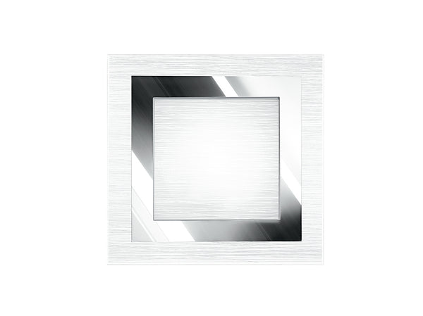 Moderne quadratische Deckenleuchte Glas verchromt Dekoration quadratisch Innenraum E27 Umwelt I-OAK/PL40Q sconto