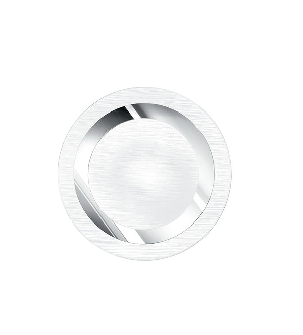 Runde Glas-Deckenlampe mit verchromter Kreisdekoration Modernes Interieur E27 Umwelt I-OAK/PL40R online