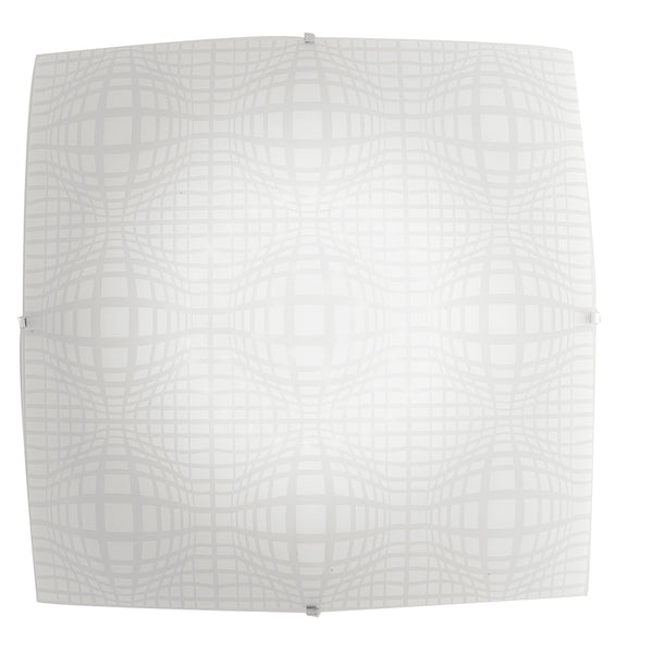 Quadratische Glas-Deckenleuchte Abstraktes Design Moderne LED-Lampe 46 Watt Natürliches Umgebungslicht I-PROJECT/PL50 acquista